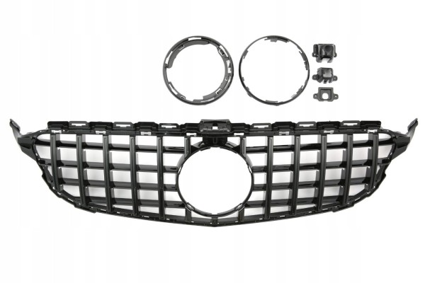 Mercedes Benz C Class W205 grill Panamericana GT BLACK GLOSS Part manufacturer no brand