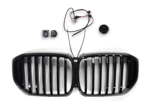 BMW X5 G05 LCI grill black gloss with LED frame