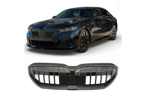 BMW 5 Series G60 G61 grill black gloss with LED module heated operation
