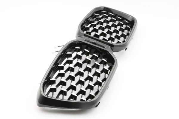BMW X3 X4 G01 G02 LCI front grill LED black gloss chrome Packaging status original