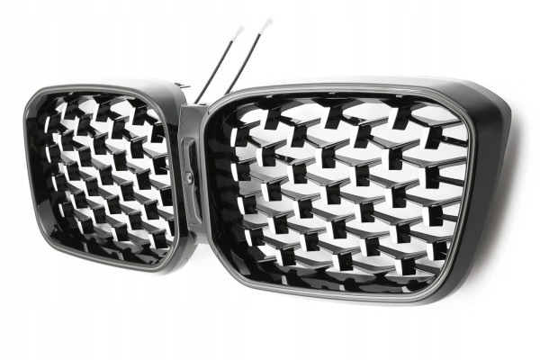 BMW X3 X4 G01 G02 LCI front grill LED black gloss chrome Part manufacturer no brand