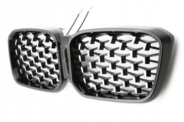 BMW X3 X4 G01 G02 LCI front grill LED black gloss chrome Part manufacturer no brand