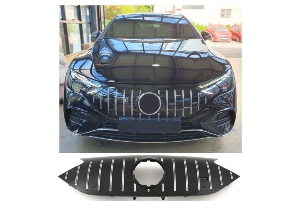 Mercedes Benz EQE V295 AMG Line grill Panamericana GT CHROM