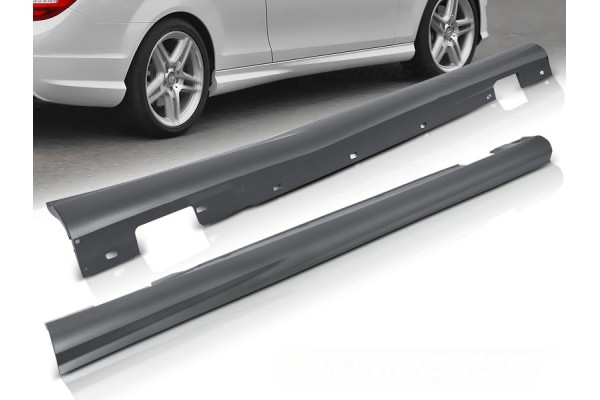 THRESHOLD MOLDINGS SPORT FOR MERCEDES C CLASS C204 2D COUPE 11 14
