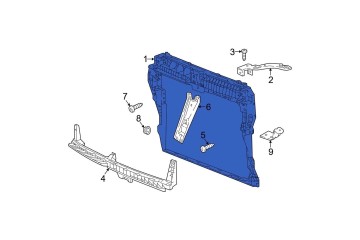 Volkswagen Atlas Teramont 2016 2020 Front belt front reinforcement Catalog number of the part 3CN805588A