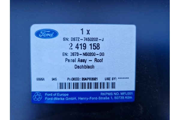 roof plating FORD MONDEO MK5 station wagon PANORAMA Catalog number of the part DS7Z 7450202 J