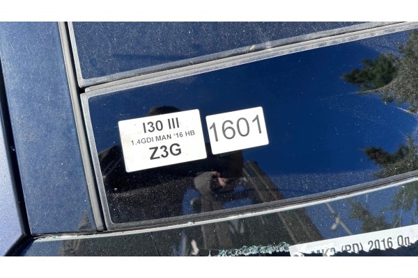 PANORAMIC ROOF Hyundai i30 III PDE PD LAK Z3G 17 Version European