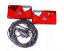 Juego de luces traseras LED con cableado de 7 m y conector de 13 pines