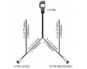 Juego de luces traseras LED con cableado de 7 m y conector de 13 pines