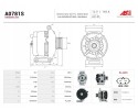 A0781S New alternator 145A 12V for Chevrolet Opel Quality of parts according to GVO P replacement with original quality