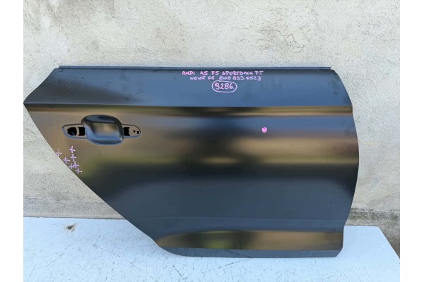 AUDI A5 F5 SPORTBACK 8IN8 DOOR RIGHT REAR NEW OE 9286 Installation side rear right