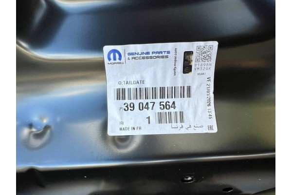 TAPA TRASERA MALETERO OPEL ASTRA V K HB 39047564 NUEVA ORIGINAL