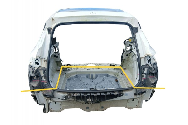 REAR BELT BATH OPEL GRANDLAND 2017 2021 PAINT CODE EWPB