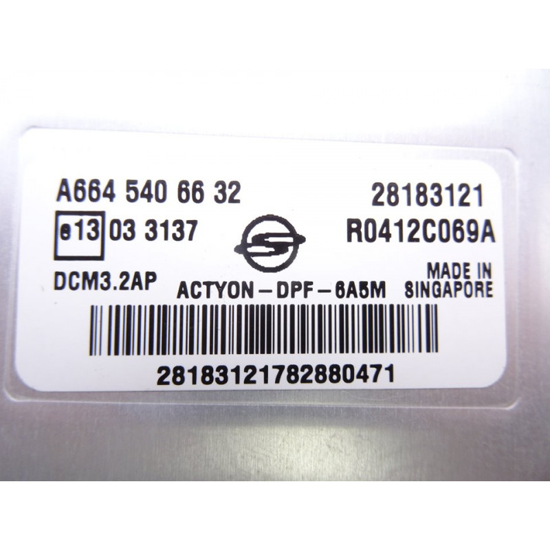 A6645406632 CENTRALITA MOTOR UCE SSANGYONG ACTYON