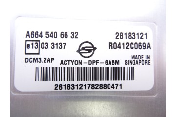 A6645406632 CENTRALITA MOTOR UCE SSANGYONG ACTYON