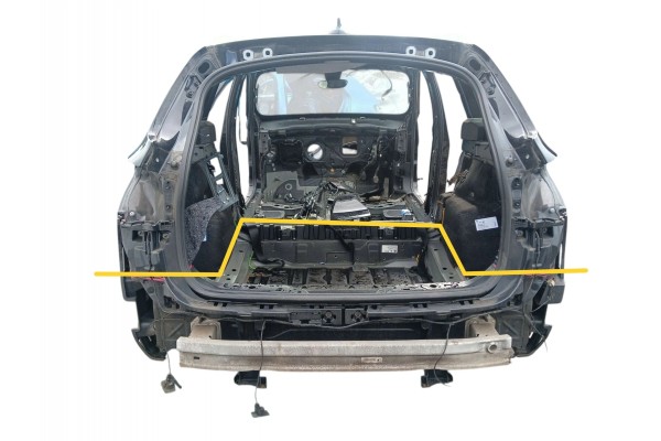 REAR BELT BATH BMW X1 F48 2015 2019 PAINT CODE SCHWARZ II 668