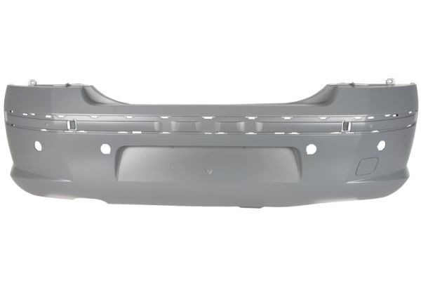 Rear bumper Peugeot 407 03 04 12 11 sedan with holes for parking machine Part manufacturer Blic