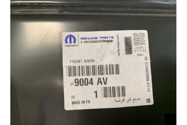 Puerta Delantera Derecha Original Peugeot 3008 I 5008 I 09-17