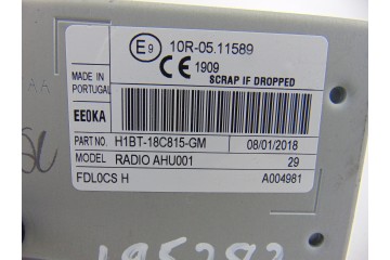 H1BT-18C815-GM SISTEMA AUDIO / RADIO CD FORD FIESTA (CE1) Trend 2018 H1BT-18C815-GM 195283 FORD - 3