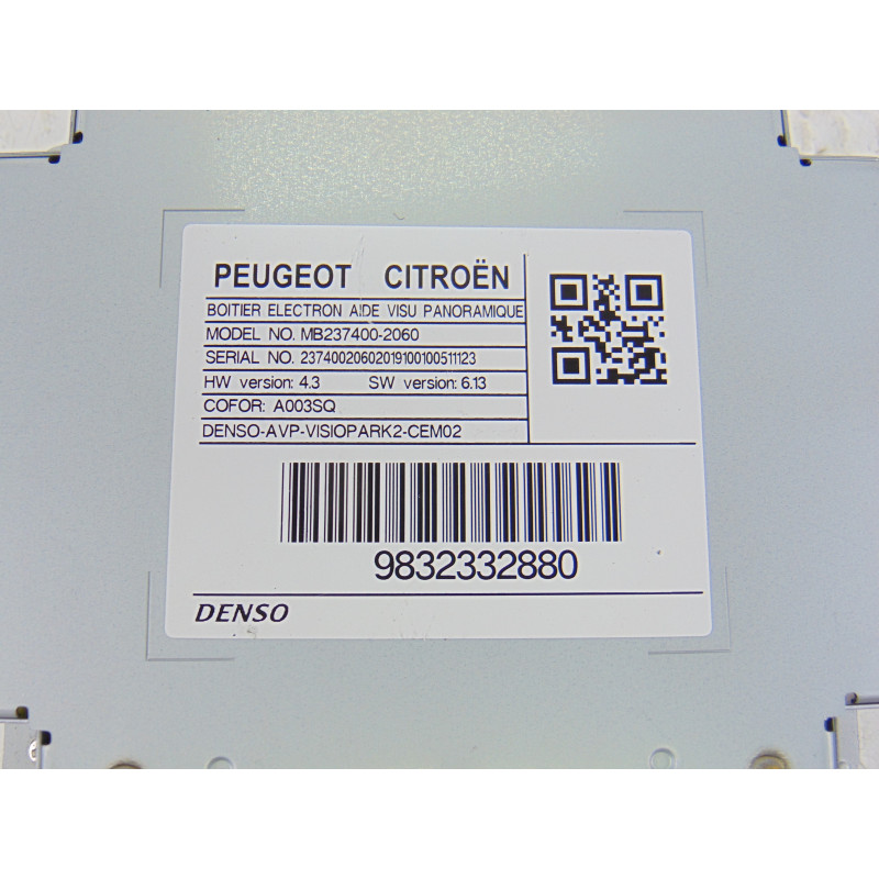 9832332880 MODULO ELECTRONICO PEUGEOT 508