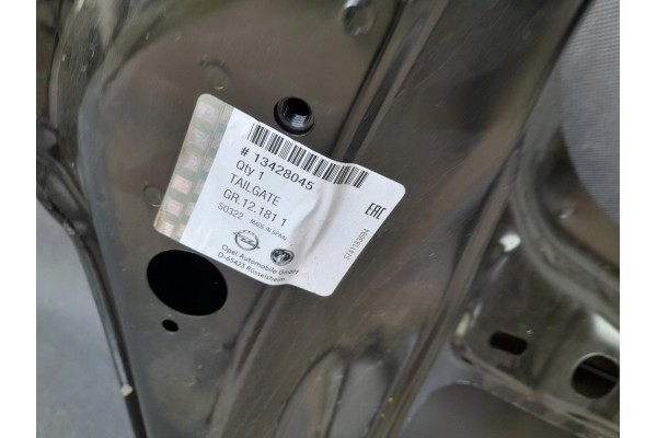 OPEL CORSA F 19 TAILGATE REAR ORYG Installation side rear