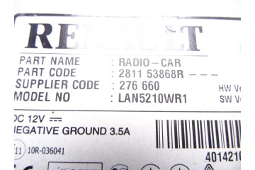 281153868R PANTALLA MULTIFUNCION RENAULT CLIO IV Dynamique 2014 281153868R 208492 RENAULT - 4