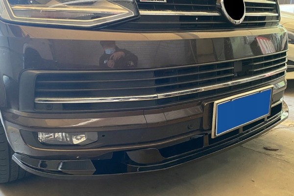 Front bumper insert for VW T6 2015 ABS black lacquer TUNING Part manufacturer no brand