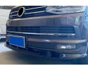 Front bumper insert for VW T6 2015 ABS black lacquer TUNING Installation side front