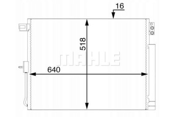 MAHAC45000S_L AIR CONDITIONING CONDENSER Part manufacturer Mahle