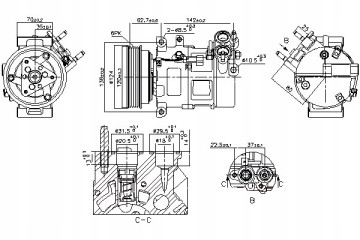 645 543_B AIR CONDITIONING COMPRESSOR EAN GTIN 5707286479289
