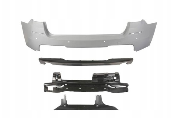 Rear bumper BMW 5 F10 F11 12 09 02 17 station wagon with spoiler M Performance