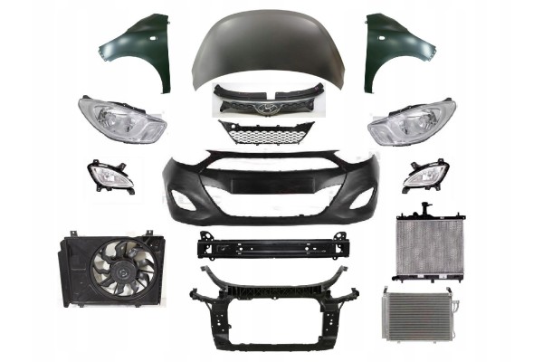 HYUNDAI I10 08 11 FRONT MASK BUMPER BELT FENDER