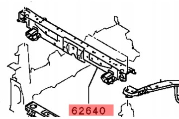 ECLIPSE CROSS LIFT BELT REINFORCEMENT BEAM FOR LOCK FRONT 21 24 PHEV 1 5 T Part manufacturer Mitsubishi OE