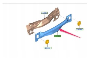REAR EXTERIOR BELT FORD FOCUS mk3 SEDAN OEM 1748529 _ BM51 A40324 AF Part manufacturer Ford OE