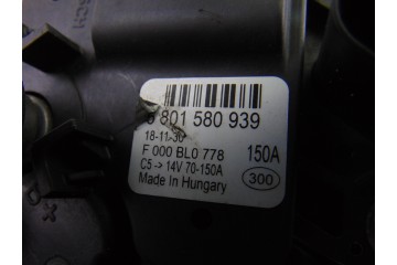 5801580938 ALTERNADOR IVECO DAILY FURGÓN Caja cerrada 45C... batalla 3000 2019 5801580938 200391 IVECO - 5