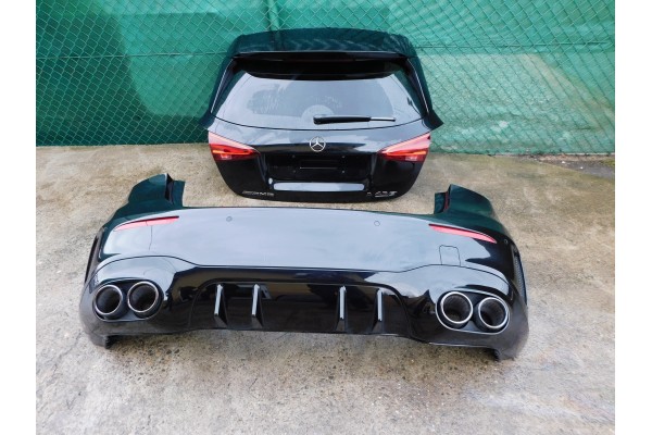 Rear bumper set colour 191 Mercedes A45 S AMG W177 polift BDB Catalog number of the part Zderzak klapa ty komplet kolor 191 Merc
