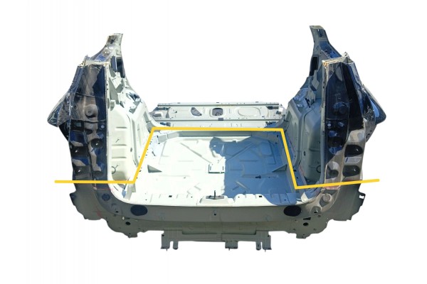 REAR BELT BATH PEUGEOT 5008 III 2024 PAINT CODE KTVD