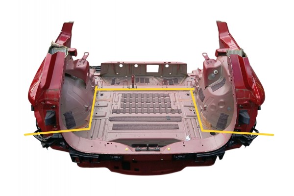 REAR BELT BATH FORD EXPLORER EV 2024 PAINT CODE AS