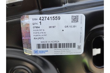 Puerta Delantera Derecha OPEL MOKKA A 42741559 NUEVA ORIGINAL