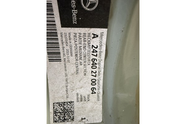 BELT REAR REINFORCEMENT MERCEDES GLB W247 A247640270064 ORIGINAL NEW Catalog number of the part PAS TYL TYLNY