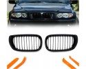 DUMMY GRILL KIDNEY BMW 3 E46 03 07 BLACK GLOSS 1 RIB