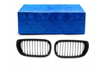 DUMMY GRILL KIDNEY BMW 3 E46 03 07 BLACK GLOSS 1 RIB Part manufacturer TOPGER