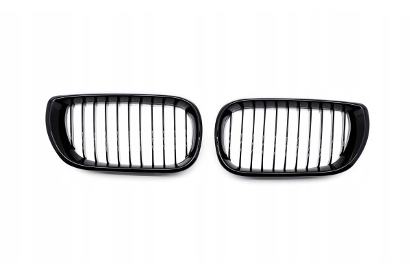 DUMMY GRILL KIDNEY BMW 3 E46 03 07 BLACK GLOSS 1 RIB Color black