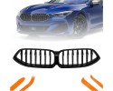 DUMMY GRILL KIDNEY BMW 8 G15 18 22 BLACK GLOSS 1 RIB