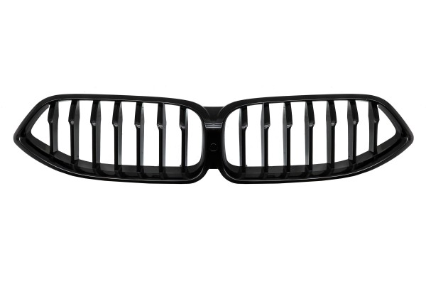 DUMMY GRILL KIDNEY BMW 8 G15 18 22 BLACK GLOSS 1 RIB Packaging status original