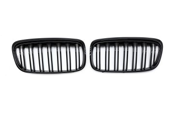 DUMMY GRILL KIDNEY BMW 2 F45 14 17 BLACK GLOSS M PACKAGE 2 RIBS Packaging status original