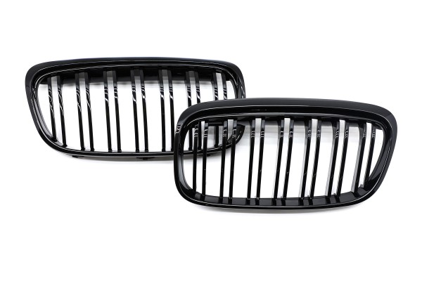 DUMMY GRILL KIDNEY BMW 2 F45 14 17 BLACK GLOSS M PACKAGE 2 RIBS Catalog number of the part KRG BM 141
