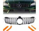 DUMMY GRILL MERCEDES CLS W219 C219 SILVER GT R STYLE 2005 2007 Installation side front