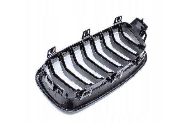 DUMMY GRILL KIDNEY BMW 3 F30 F31 12 19 BLACK GLOSS COLOR M PACKAGE 2 RIBS Installation side front