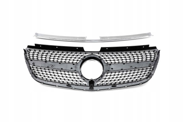 DUMMY GRILL MERCEDES DB VITO W447 16 19 SILVER DIAMOND Catalog number of the part KRG ME 235 X